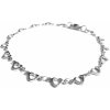 Náramek Steel Jewelry náramek srdičkový z chirurgické oceli NR180122