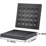 G.Gastro Pečící plotna pro vaflovač - tvar: poffertjes - D9782735 – Zboží Dáma