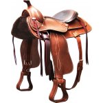 Red Horns Sedlo westernové Red Horns reiningové 17" extra široká komora hnědé – Zboží Dáma