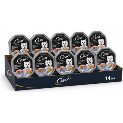 Cesar s kuřecím masem 14 x 150 g – Zboží Mobilmania