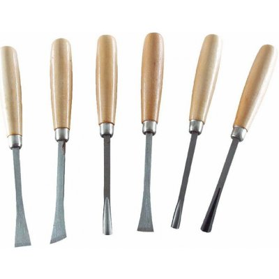 EXTOL CRAFT dláta řezbářská s dřevěnou rukojetí, sada 6ks, 3936 – Zboží Dáma