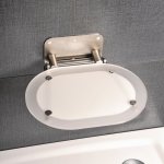 RAVAK OVO CHROME sprchové sedátko oválné clear/STAINLESS (nerez) B8F0000029 – Hledejceny.cz