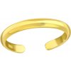 Prsteny Adanito AS43370 Pozlacený stříbrný prsten na nohu