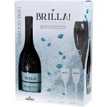 Prosecco Brilla Extra Dry 11% 0,75 l (dárkové balení 2 sklenice) – Hledejceny.cz