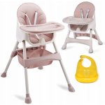 Ricokids Vysoká židle se stolkem Milo růžová – Zboží Dáma