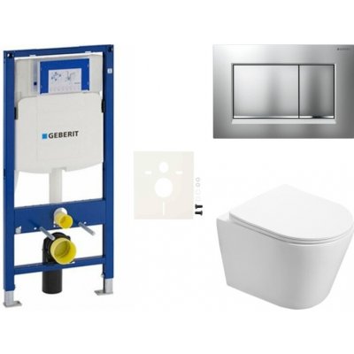 Závěsný WC set Geberit do lehkých stěn / předstěnová montáž + WC SAT Infinitio SIKOGES3INF7 – Zboží Mobilmania