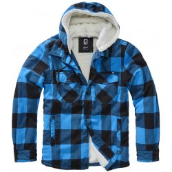 Brandit bunda Lumberjacket Hooded černá modrá