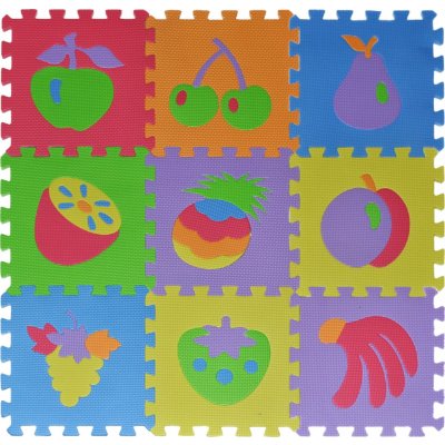 Lamps 125528 Pěnové puzzle 9 ks ovoce – Sleviste.cz