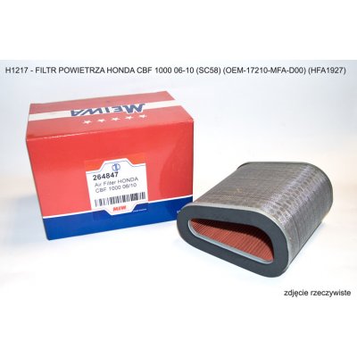 MIW (MEIWA) vzduchový filtr HONDA CBF 1000 06-10 (SC58) (OEM-17210-MFA-D00) (HFA1927) – Hledejceny.cz