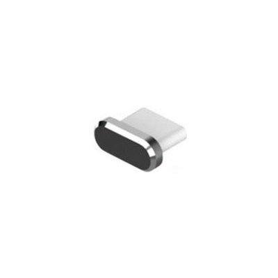 Záslepka aluminium pro konektor USB Typ C, barva black – Zboží Mobilmania