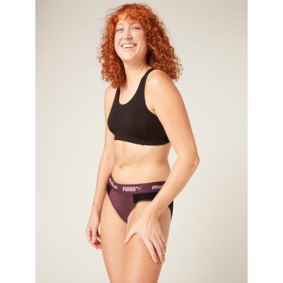 Puma & Modibodi Menstruační kalhotky Active Brief Moderate-Heavy Grape – Zboží Dáma