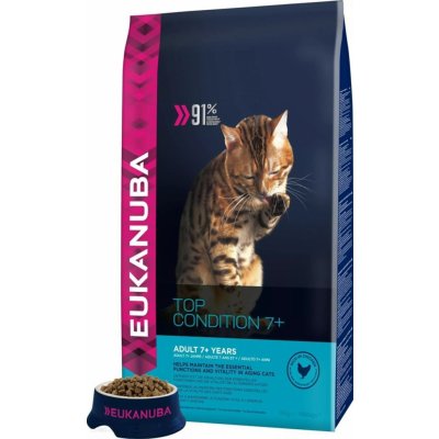 Eukanuba Cat Senior All Breeds Top Condition Chicken & Liver 2 x 10 kg