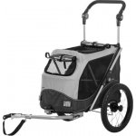 Trixie Vozík za kolo s funkcí rychlého skládání šedý 63 x 95 x 90 /132 cm – Zboží Mobilmania