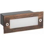 ACA Lighting LED zápustné nástěnné svítidlo PAS 2W/230V/6000K/100Lm/120°/IP54/IK08, hnědé – Hledejceny.cz