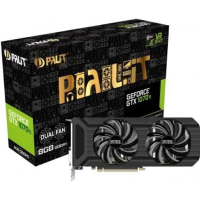 Palit GeForce GTX 1070Ti Dual 8GB DDR5 NE5107T015P2-1043D od 6 990 Kč -  Heureka.cz