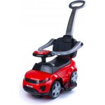 Mamido Mamido Odrážedlo Sport Car s vodící tyčí 3v1 GUMOVÉ kola červené – Zboží Dáma