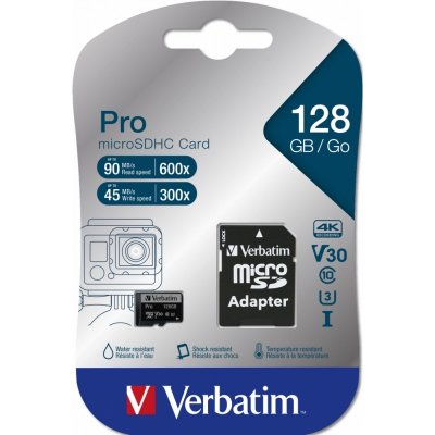 VERBATIM microSDXC UHS-I 128 GB 47044 – Zbozi.Blesk.cz