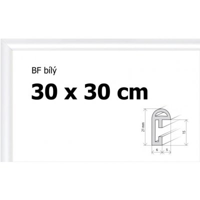 BFHM Plastový rám 30x30cm bílý – Zboží Mobilmania
