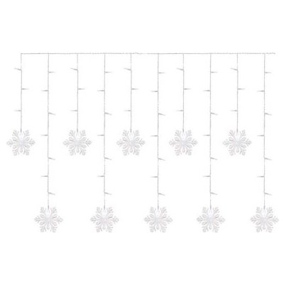 EMOS LED vánoční závěs – vločky, 135x50 cm, vnitřní, studená bílá 1550000127 (DCGW13) – Hledejceny.cz
