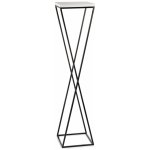 HowHomely Stojan na květiny LOFT 100x24 cm černá/bílá DD0426 – Zboží Dáma