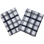 Sleep-well Tradiční káro 50x70 cm 3 ks černá – Zboží Dáma