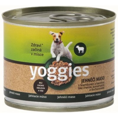 Yoggies jehněčí s bramborem a karotkou 200 g – Sleviste.cz