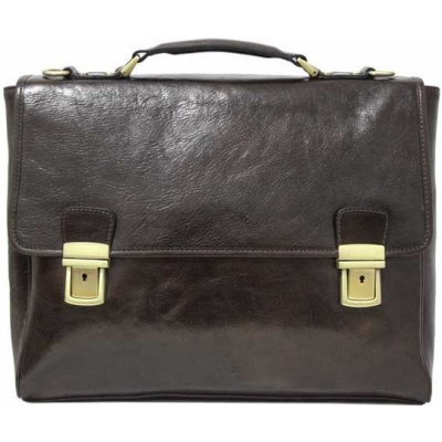 Talianska pánska kožená aktovka 7011 tmavohnedá – Hledejceny.cz