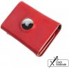 Peněženka Kožená peněženka FIXED Tripple Wallet for AirTag z pravé hovězí kůže červená FIXWAT-TR2-RD