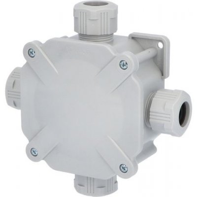 Krabice Acidur rozbočovací AC 6455, plastová 4x vstup na omítku IP67 1000245 – Zboží Mobilmania