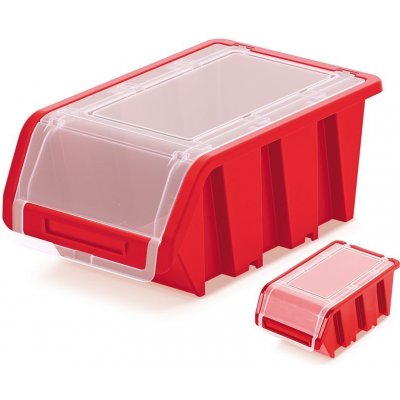 Prosperplast Plastový úložný box TRUCK PLUS 155 x 100 x 70 červený
