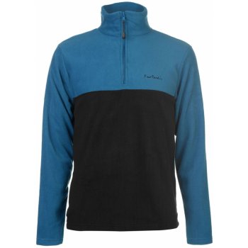 Pierre Cardin Quarter Zip Fleece Mens Petrol/Black