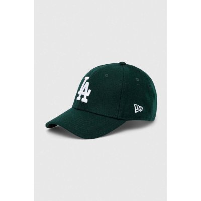 New Era 9FORTY MLB Melton Wool Essential Los Angeles Dodgers Dark Green / White – Zboží Mobilmania