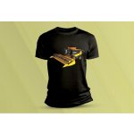 Sandratex dětské bavlněné tričko Kombajn Claas 2. černá – Zboží Mobilmania