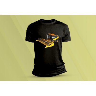 Sandratex dětské bavlněné tričko Kombajn Claas 2. černá – Zboží Mobilmania