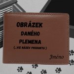 Carlo Kožená peněženka s motivem psa Cane Corso zdarma jméno nebo text pánská vínová – Zbozi.Blesk.cz