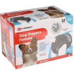 Flamingo papírové pleny pro feny XS 28-40 cm při inkontinenci hárání čivava 12 ks – Hledejceny.cz