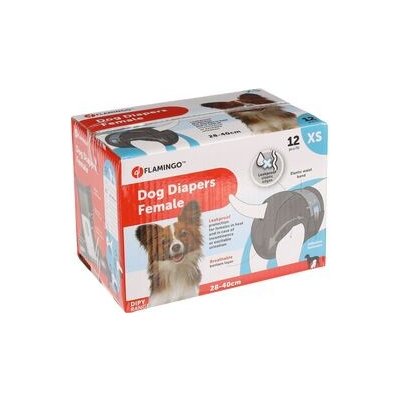 Flamingo papírové pleny pro feny XS 28-40 cm při inkontinenci hárání čivava 12 ks – Hledejceny.cz