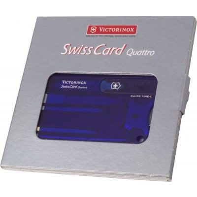 Nářadí Victorinox SwissCard Quattro 12-funkcí, modrá