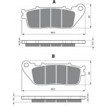 Zadní brzdové destičky Goldfren Honda VFR 1200 F 2010-2016 směs S33 – Sleviste.cz