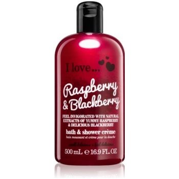 I Love Bubble Bath & Shower Crème Raspberry Blackberry sprchový krém 500 ml