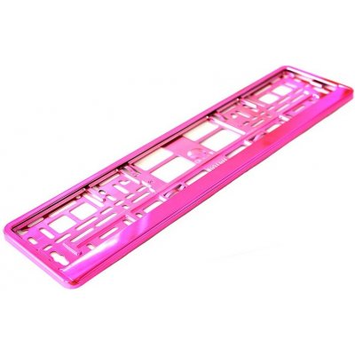 Utal Podložka pod SPZ metallic s odnímatelným panelem růžová | Zboží Auto