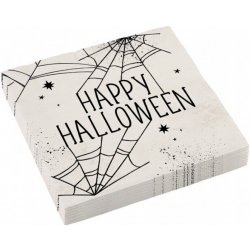 Amscan ubrousky papírové Spider Happy Halloween 16ks 33x33cm