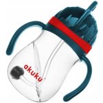 Akuku láhev s brčkem a závažím modro/červený 280 ml – Sleviste.cz