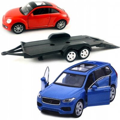 Welly Autovlek Volvo XC90 + VW The Beetle 1:34 – Zboží Mobilmania