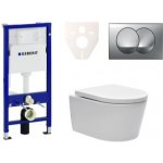 Závěsný WC set Geberit do lehkých stěn / předstěnová montáž + WC SAT Brevis SIKOGES6W72 – Sleviste.cz