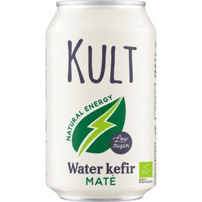 Kult Vodní kefír s příchutí yerby maté bio 330 ml – Hledejceny.cz