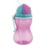 Canpol babies Cestovní sportovní láhev se slámkou růžová 370 ml – Zboží Dáma