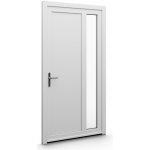 Aluplast jednokřídlové hlavní vchodové dveře ořech/bílé 12 Pravé 100 x 200 cm – Hledejceny.cz