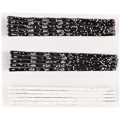 Sponky pérka se třpytem 15 ks – Zboží Dáma