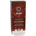 Khadi rostlinná barva na vlasy Henna STŘEDNÍ HNĚDÁ 100 g – Sleviste.cz